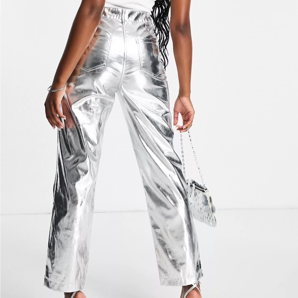Silver Metallic Pants - Picture 2 of 5